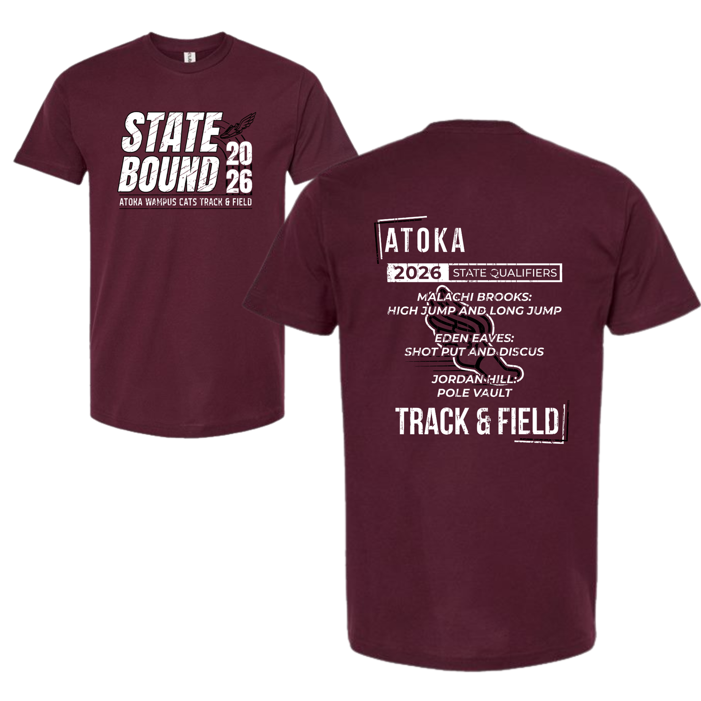 Atoka Wampus Cats 2026 State Bound Track & Field Tee