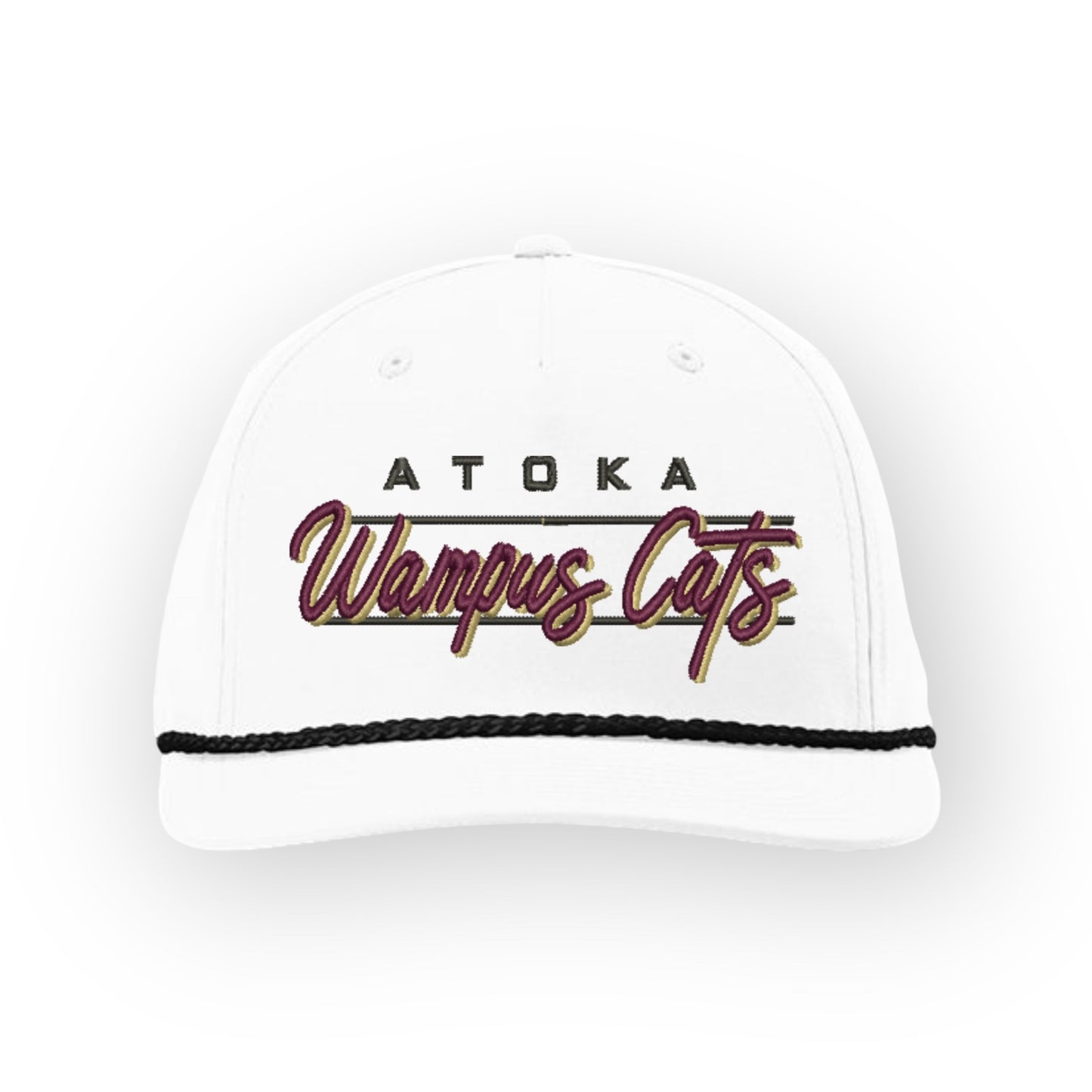 Atoka Wampus Cats Vintage Script Rope Hat