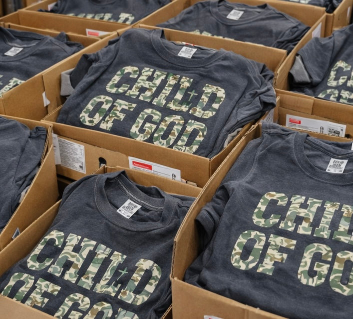 Child of God Camo tee
