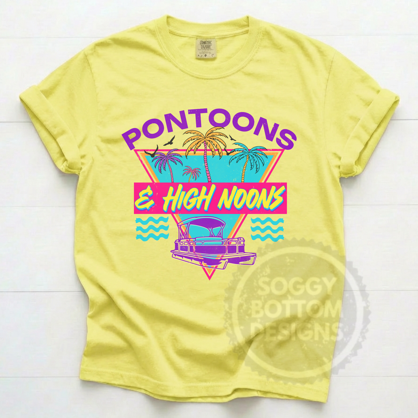 Pontoons and High Noons Lake Tee