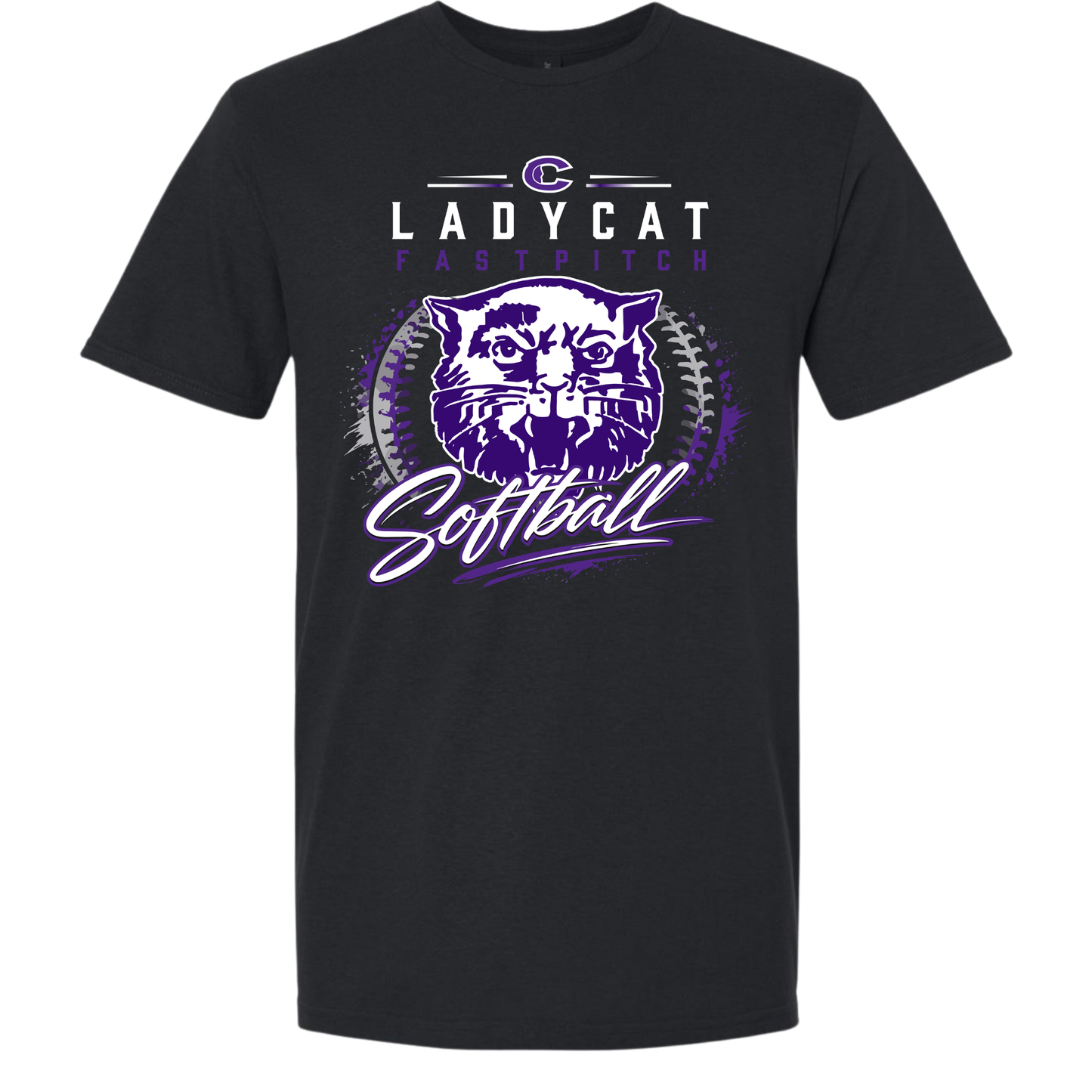 Coalgate Softball Black Tee