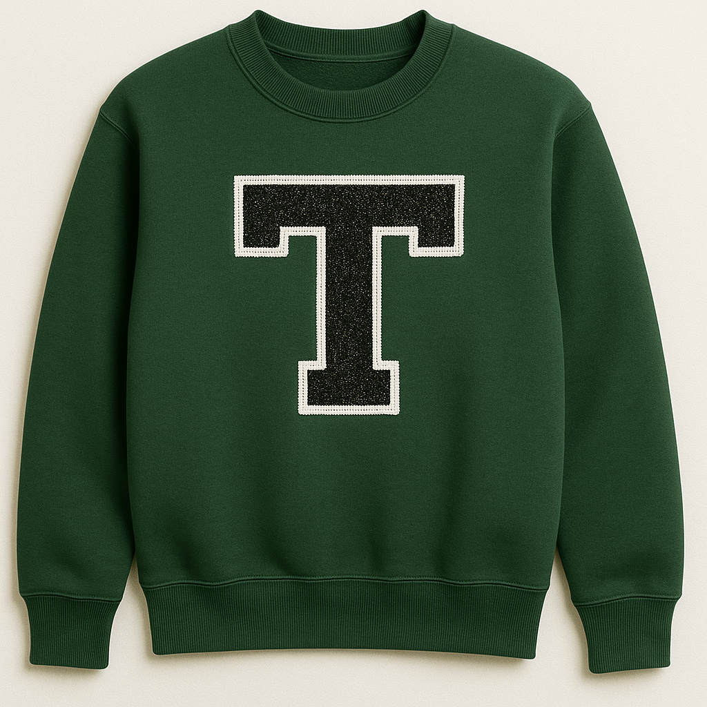 Custom Glitter Appliqué Crewneck