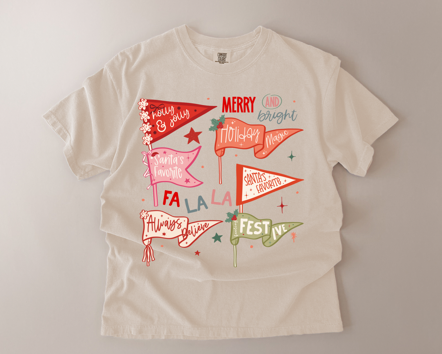 Holiday Pennant Parade Tee