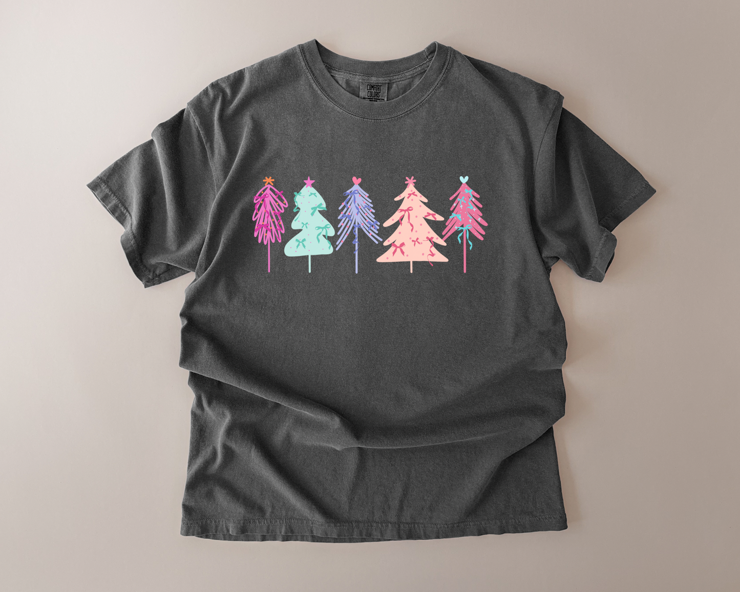 Pastel Christmas Tree Tee