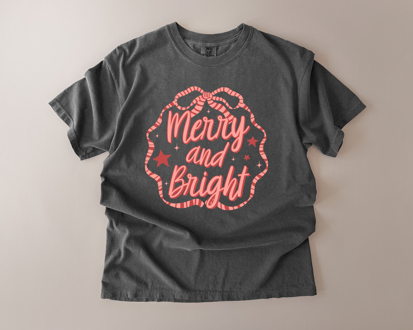 Merry and Bright Candy Cane Tee
