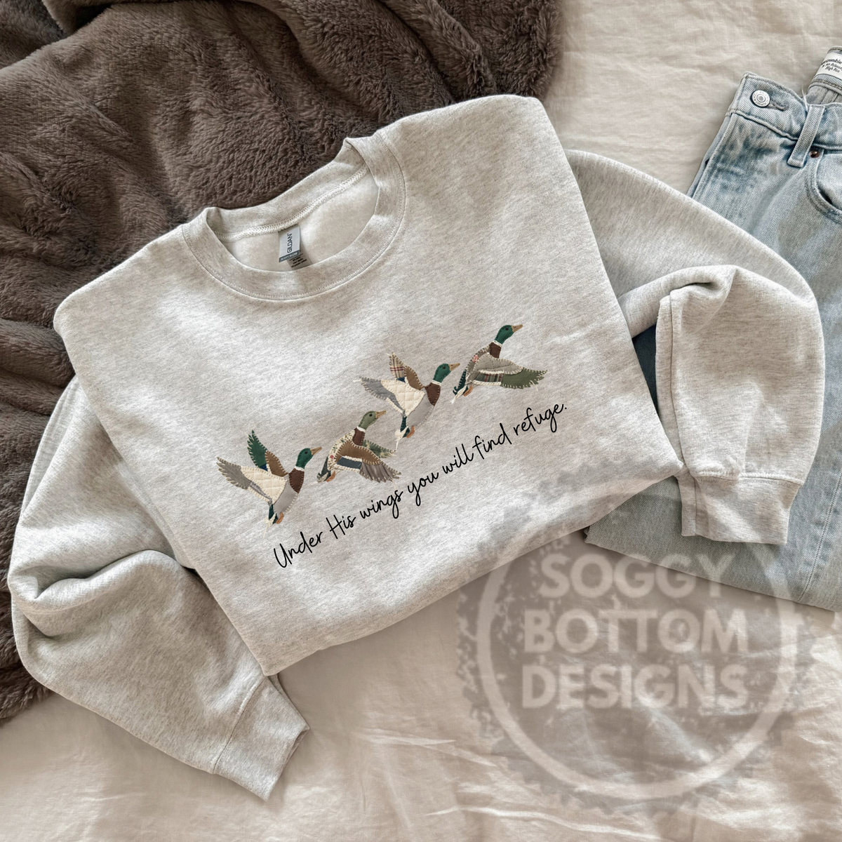 Under His Wings Crewneck Sweatshirt