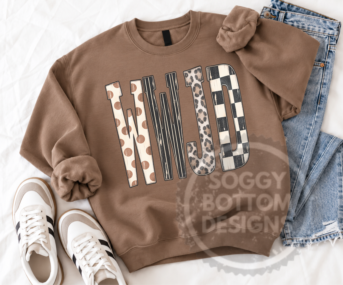 WWJD β What Would Jesus Do? Graphic Sweatshirt