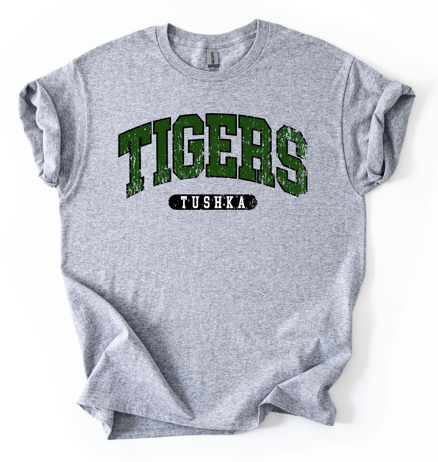 Tuska Tigers Distressed Varsity Crewneck