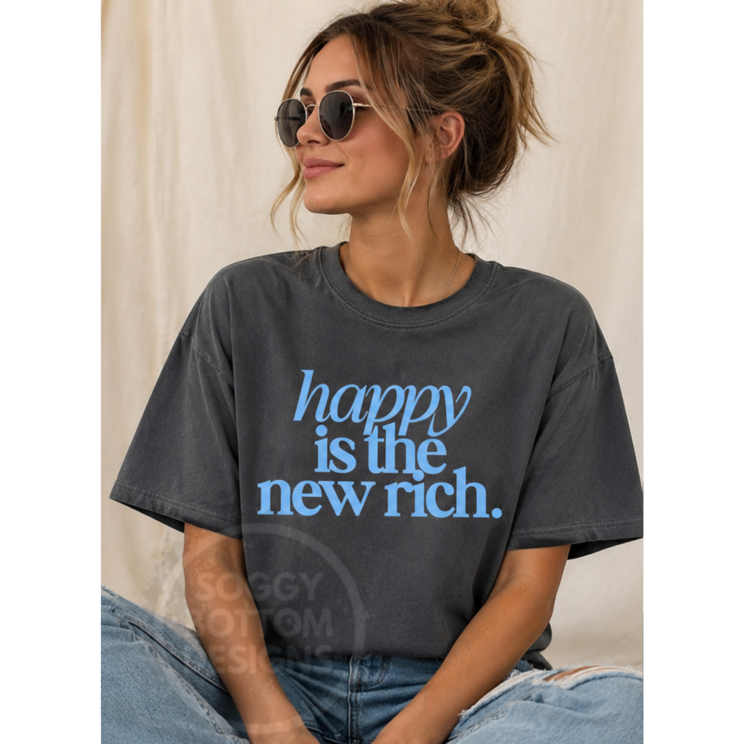 Happy is the New Rich Tee