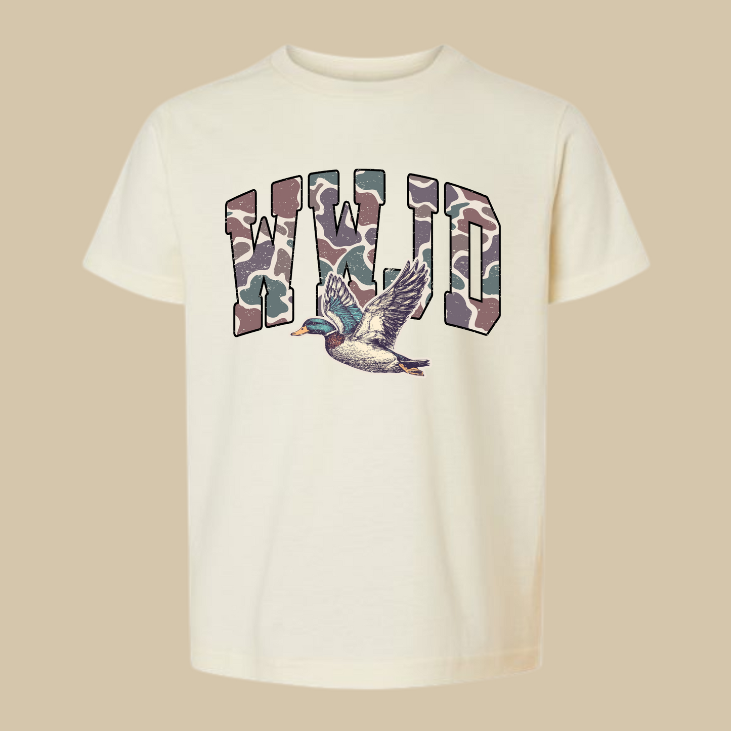 WWJD Camo Duck Graphic Tee