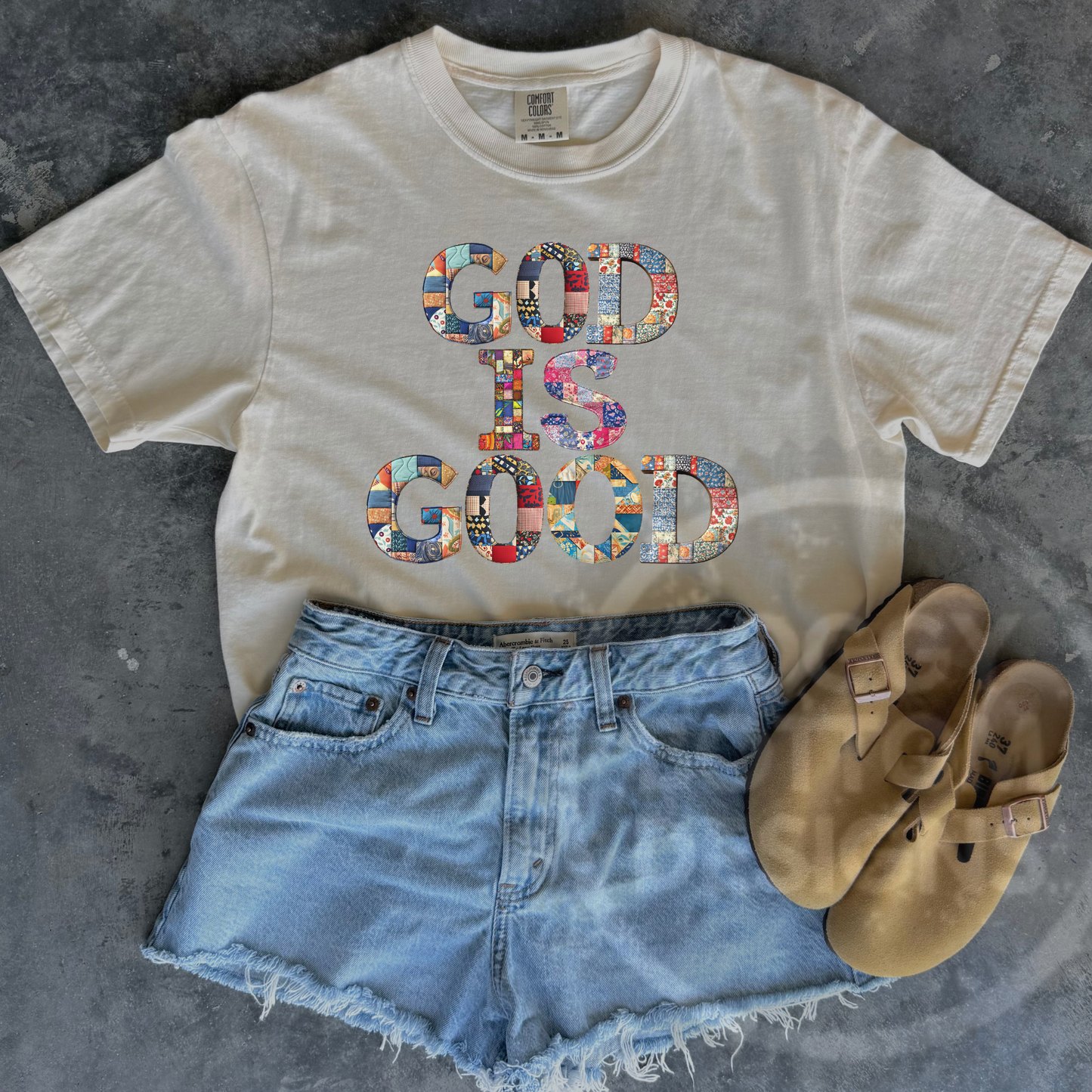 God is Good Patchwork Tee