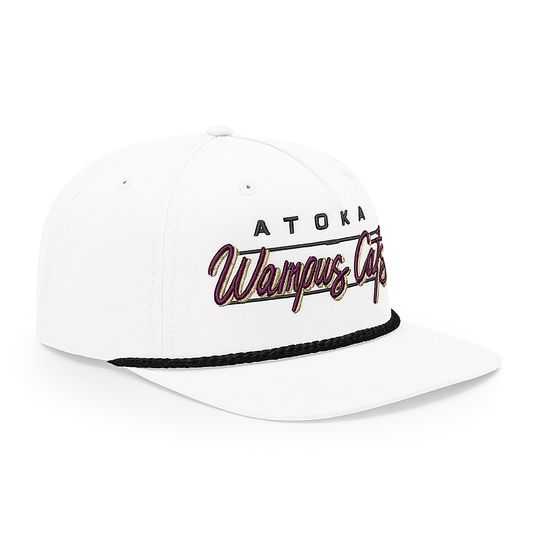 Atoka Wampus Cats Vintage Script Rope Hat