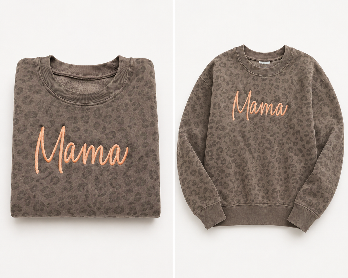 Custom Leopard Crewneck