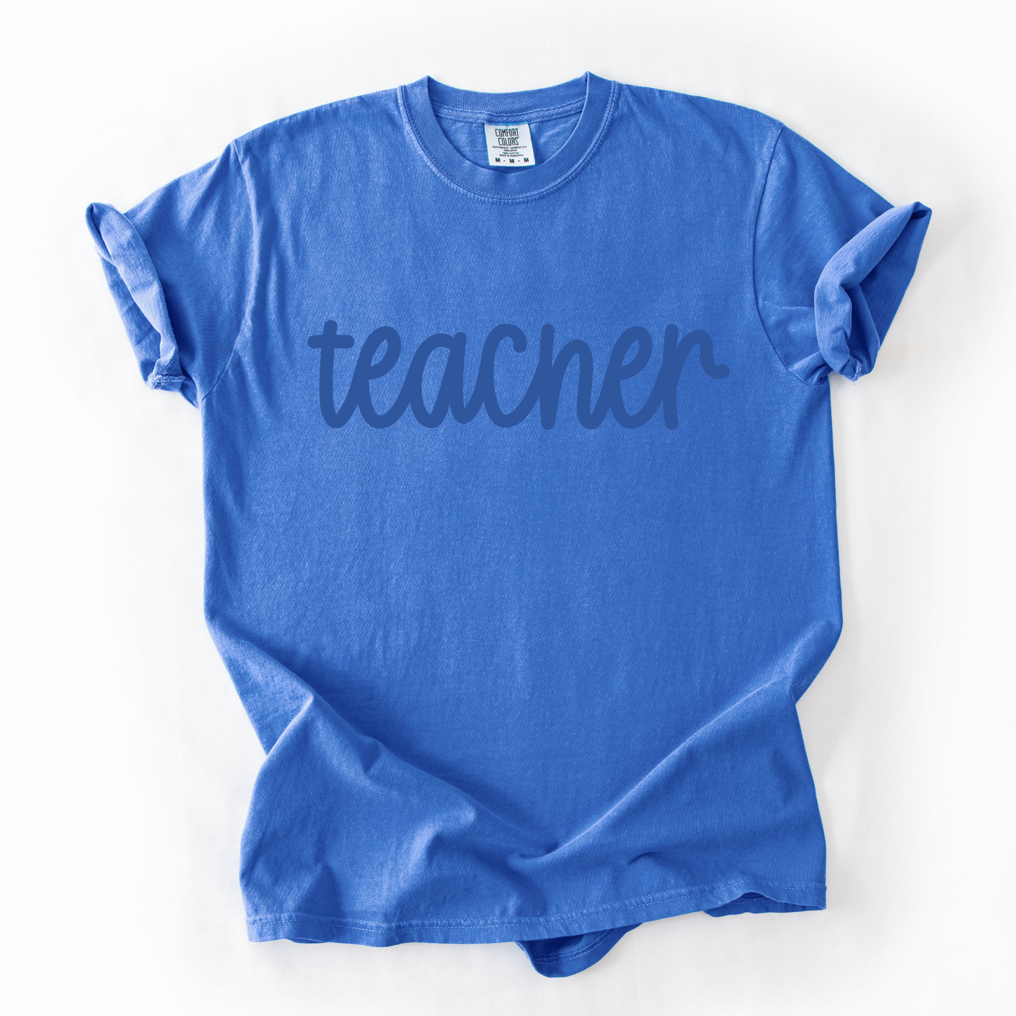 Tone on Tone Custom Text Tee