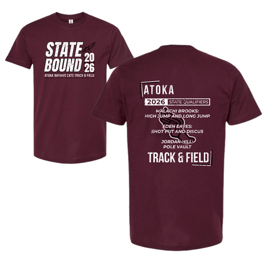 Atoka Wampus Cats 2026 State Bound Track & Field Tee