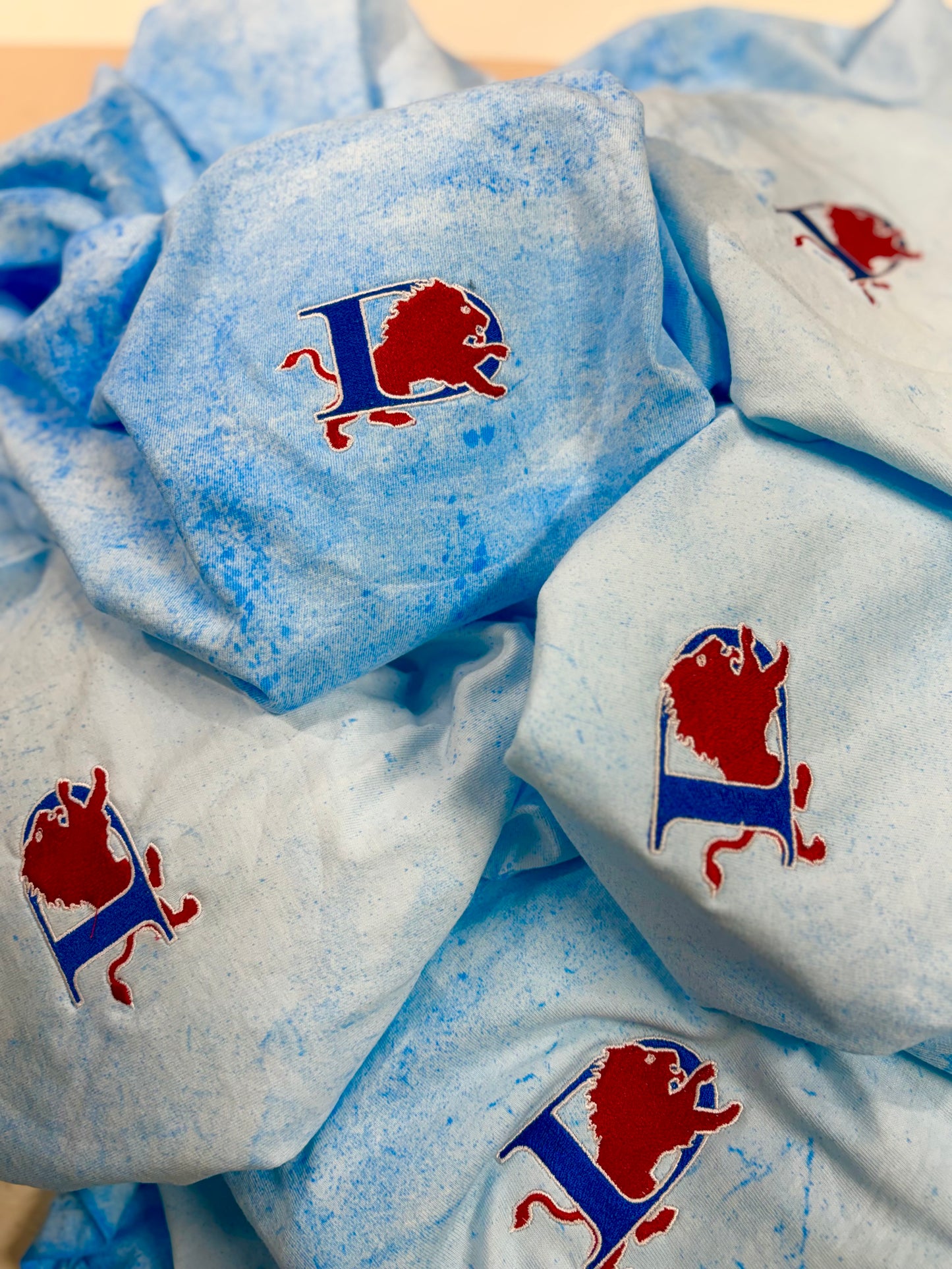 Color-blast Embroidered Mascot Tee