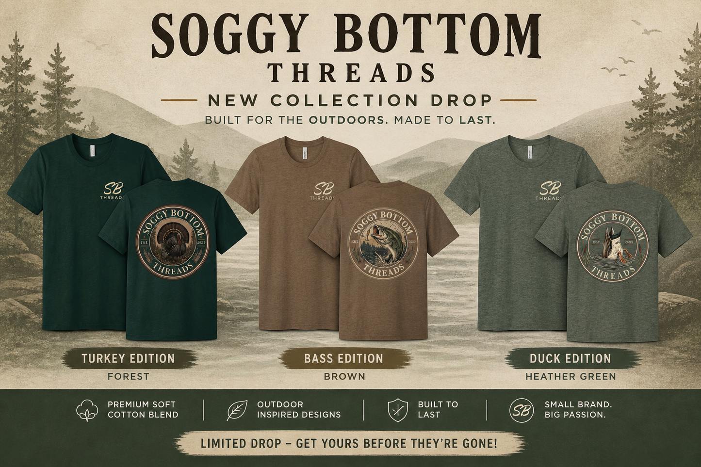 Soggy Bottom Threads Tee