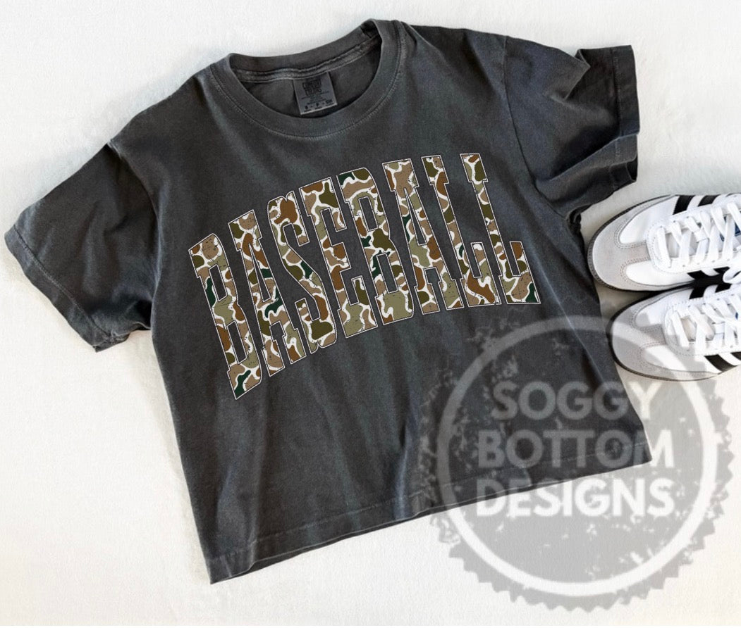 Camo Baseball Boxy Tee