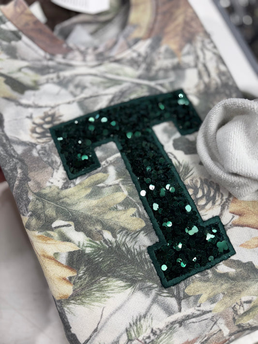 Camo with Sequin Sweatshirt
