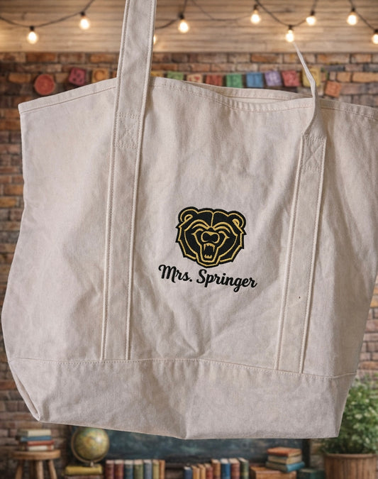 Custom Teacher Tote