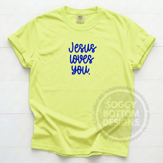 Jesus Loves You Neon Tee