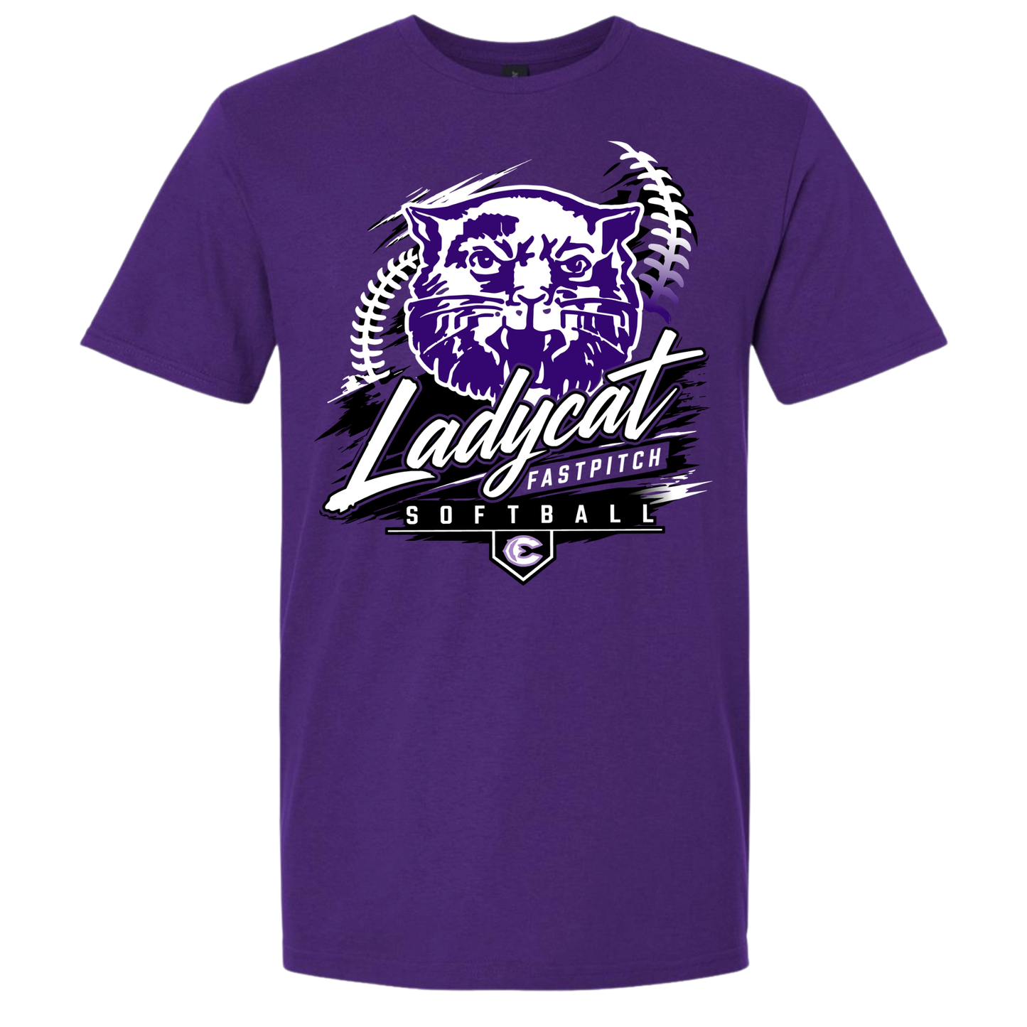 Coalgate Softball Purple Tee