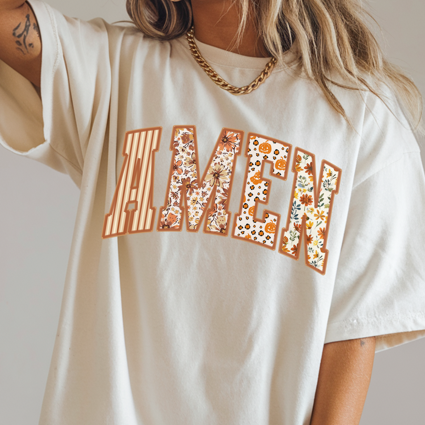 🌸 AMEN Floral Tee – Sunday Sale Comfort Colors