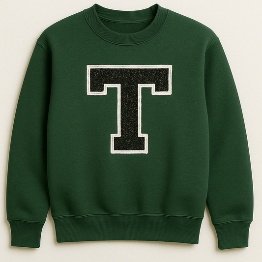 Custom Glitter Appliqué Crewneck