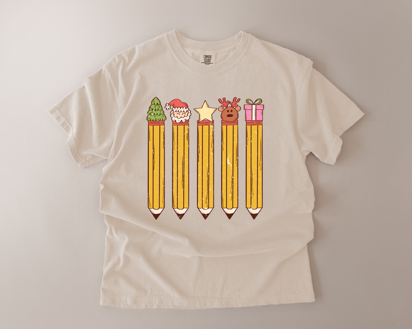 Festive Teacher Pencil Tee