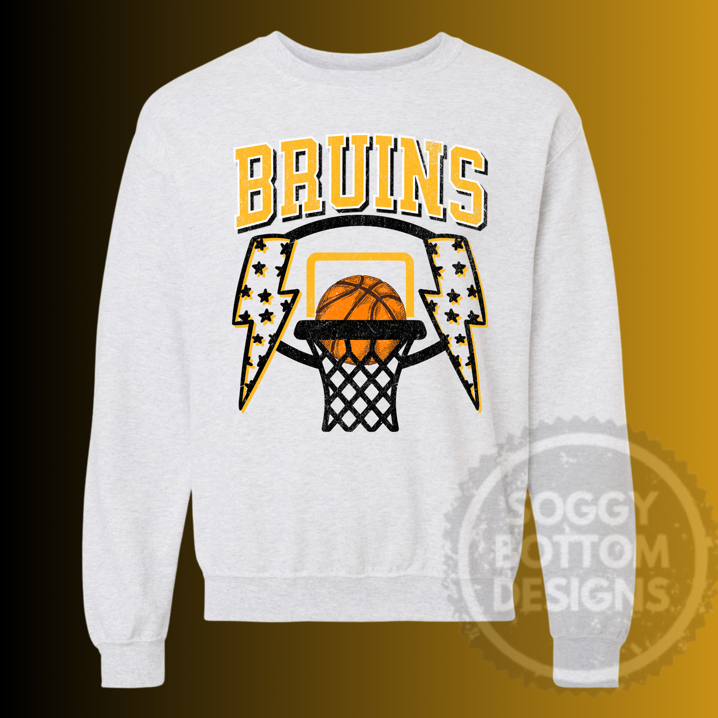 Bruins Lightning Hoop Crewneck