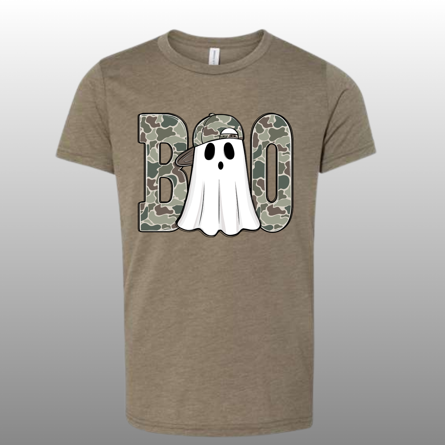 Camo BOO Ghost with Hat Tee