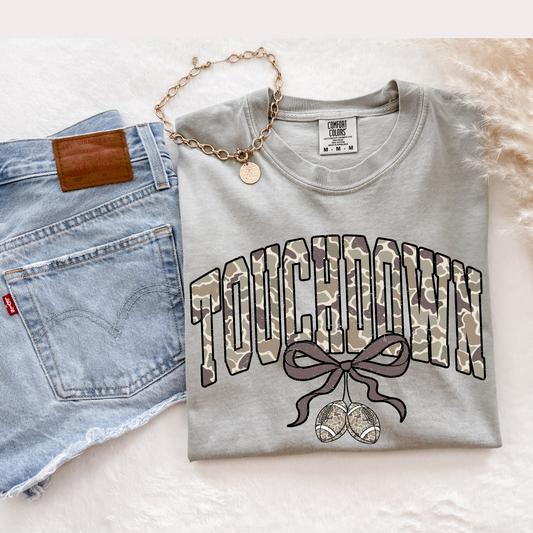 Camo Touchdown Graphic Tee