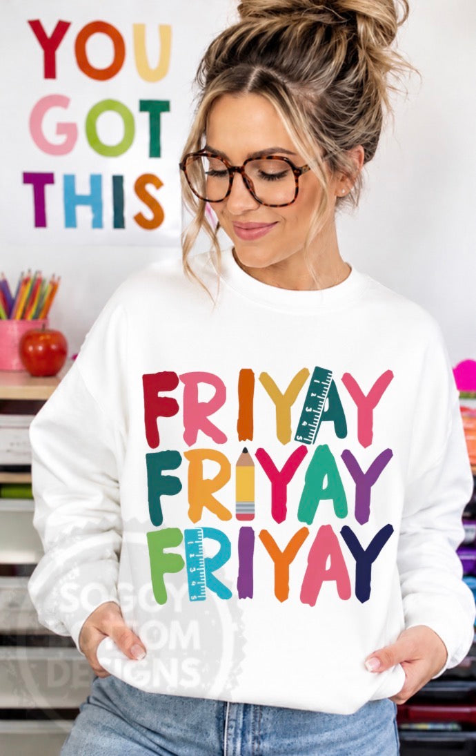 FriYay Teacher Tee or Crewneck