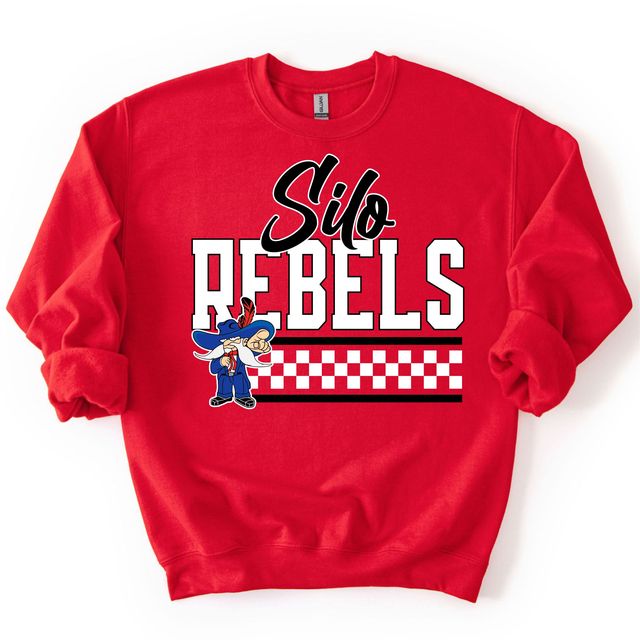 Silo Rebels Vintage Checkered Spirit Tee & Crewneck