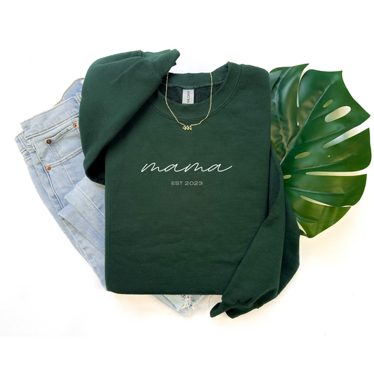 Mama Custom Year Sweatshirt