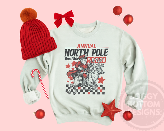 North Pole Rodeo Christmas Sweatshirt